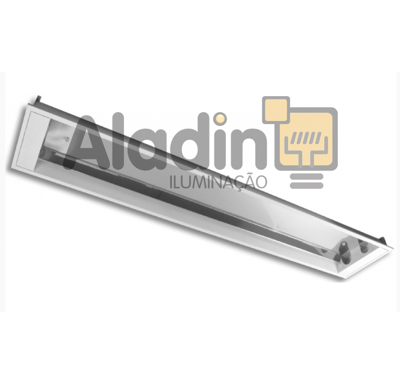 FE 213 Luminária fluorescente de embutir Aladin Iluminação