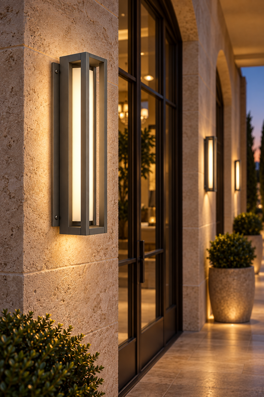 Arandela moldura vertical de alumínio AD 605 — Aplicação em ambiente