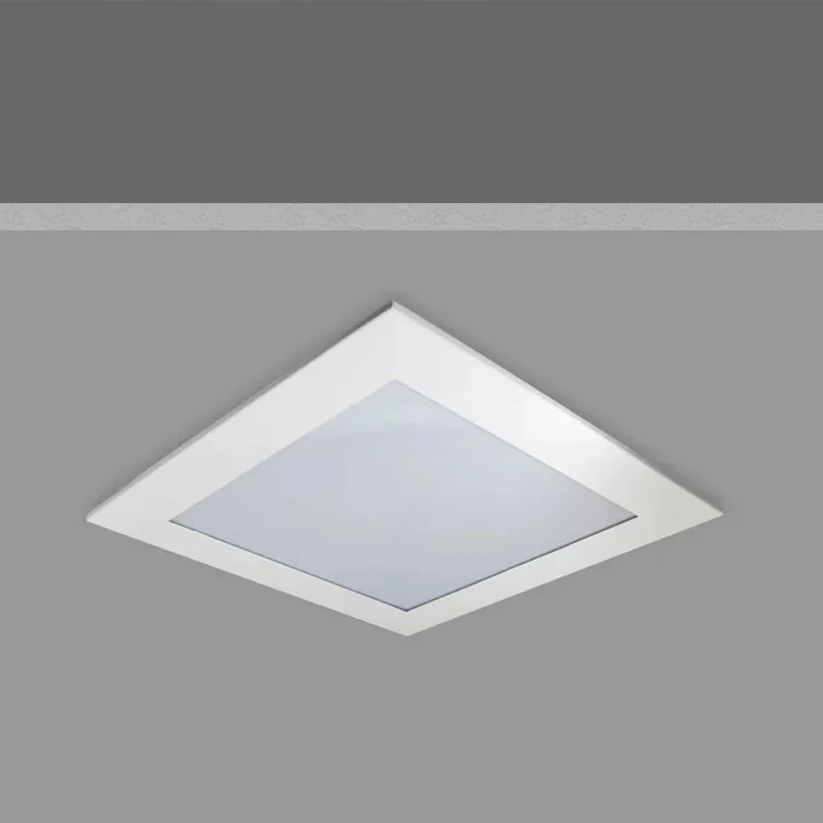 Luminária embutir quadrada LED bulbo EB 221 — referência original do catálogo Aladin