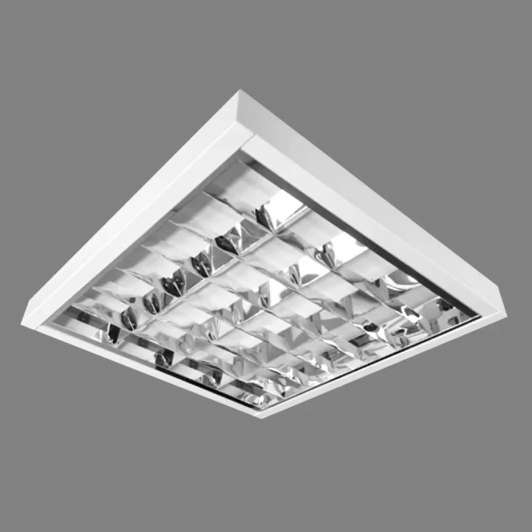 Luminária LED quadrada aletada FL 209/416 — referência original do catálogo Aladin