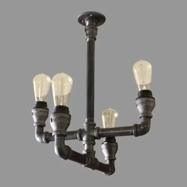 Lustre industrial 4 lâmpadas LED LT 332 — referência original do catálogo Aladin